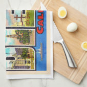 San Diego Californië groot Briefkaart Theedoek (Quarter Fold)