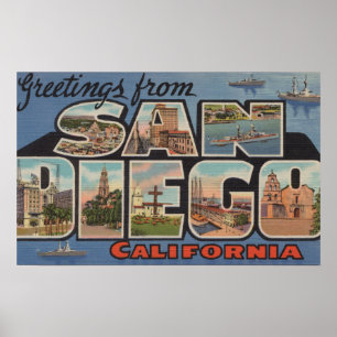 San Diego, Californië - Grote Schrijfscènes 2 Poster