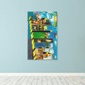 San Diego, Californië - Grote Schrijfscènes Canvas Afdruk (Insitu (Houten vloer))