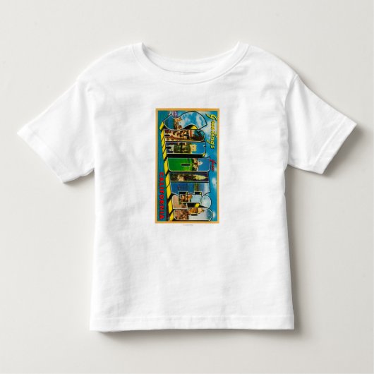 San Diego, Californië - Grote Schrijfscènes Kinder Shirts (Voorkant)