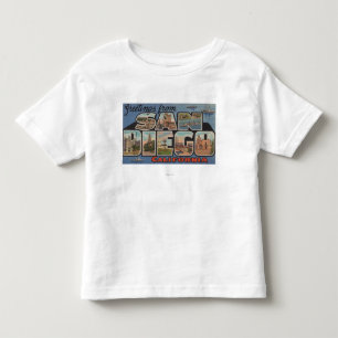 San Diego, Californië - Grote Schrijfscènes Kinder Shirts