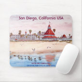 San Diego, Californië, HOTEL DEL CORONADO Muismat (Met muis)