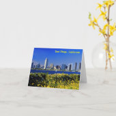 San Diego, Californië Kaart (Gele Bloem)