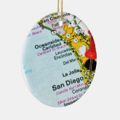 San Diego, Californië Keramisch Ornament (Rechts)