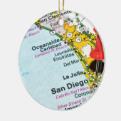 San Diego, Californië Keramisch Ornament (Links)