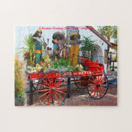 San Diego Californië. Kerstgroeten Legpuzzel