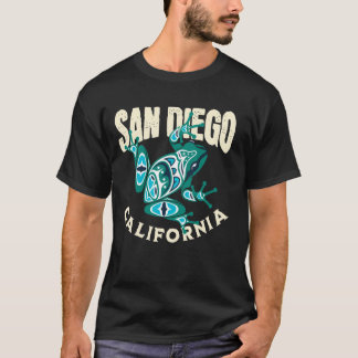 San Diego Californië Kikker Totem Pacific Northwes T-shirt