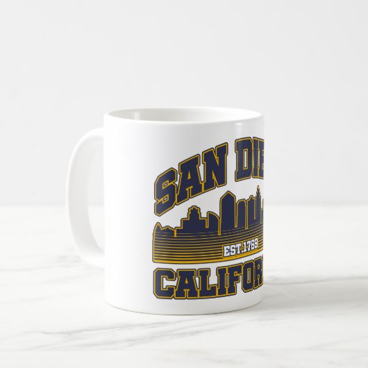 San Diego, Californië Koffiemok (Voorkant links)