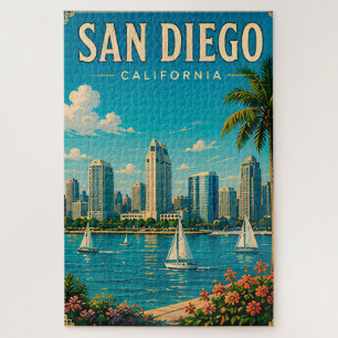 🌊 San Diego Californië Kuststad Uitzichten Legpuzzel
