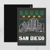 San Diego Californië Lelijke Kerstmis Briefkaart (Voorkant / Achterkant)