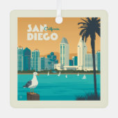 San Diego, Californië Metalen Ornament (Voorkant)