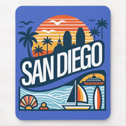 San Diego Californië Muismat (Voorkant)