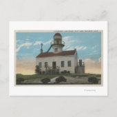 San Diego, Californië - oude Spaanse vuurtoren Briefkaart (Voorkant)