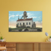 San Diego, Californië - oude Spaanse vuurtoren Canvas Afdruk (Insitu (Woonkamer))