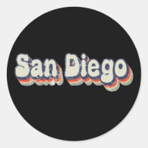 San Diego Californië Retro Vervallen Kunst