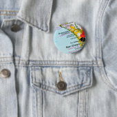 San Diego, Californië Ronde Button 5,7 Cm (In situ)
