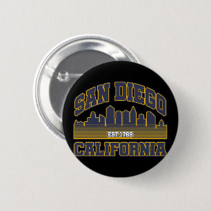 San Diego, Californië Ronde Button 5,7 Cm