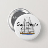 San Diego Californië Ronde Button 5,7 Cm (Voorkant /achterkant)