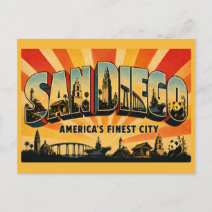 San Diego Californië 's Finest City Briefkaart