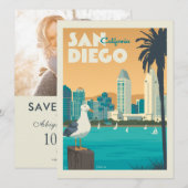 San Diego, Californië | Save the date (Voorkant / Achterkant)