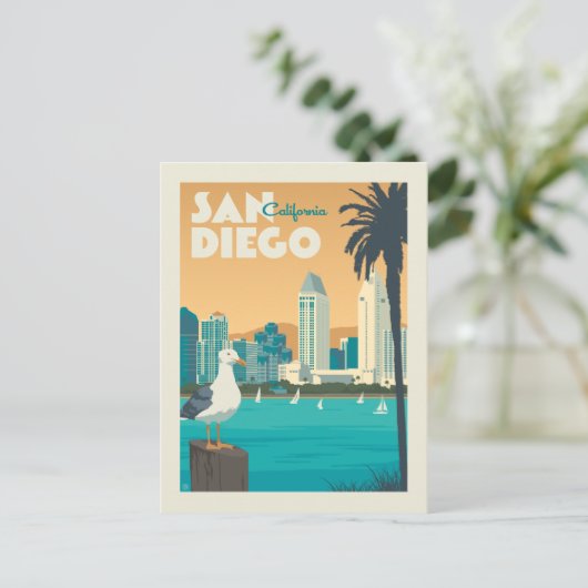 San Diego, Californië | Save the date Uitnodiging Briefkaart (Staand voorkant)