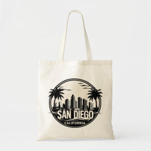 San Diego Californië Silhouet Tote Bag