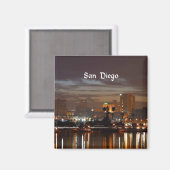 San Diego, Californië skyline Magneet (Voorkant / Achterkant)