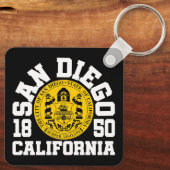 San Diego, Californië Sleutelhanger (Achterkant)