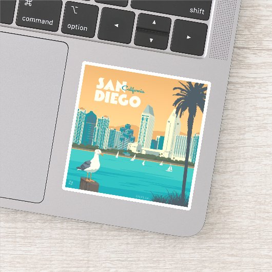 San Diego, Californië Sticker (Detail)