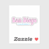 San Diego Californië Sticker (Vel)