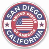 SAN DIEGO, Californië Sticker (Voorkant)
