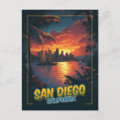 San Diego, Californië -  stijl Briefkaart (Voorkant)