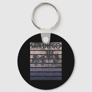 San Diego Californië Strand Zomer Vakantie Vintage Sleutelhanger