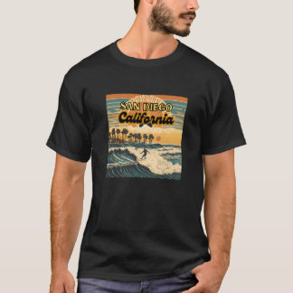San Diego, Californië Surfen Oceaan T-shirt