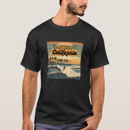 San Diego, Californië Surfen op de oceaan T-shirt