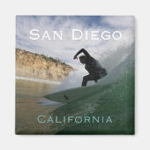 San Diego Californië Surfkoelkast Magneten (Voorkant)