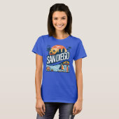San Diego Californië T-shirt (Voorkant volledig)