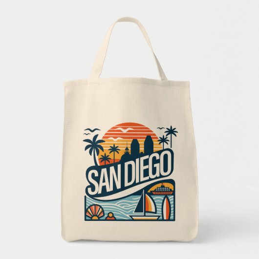 San Diego Californië Tote Bag (Voorkant)