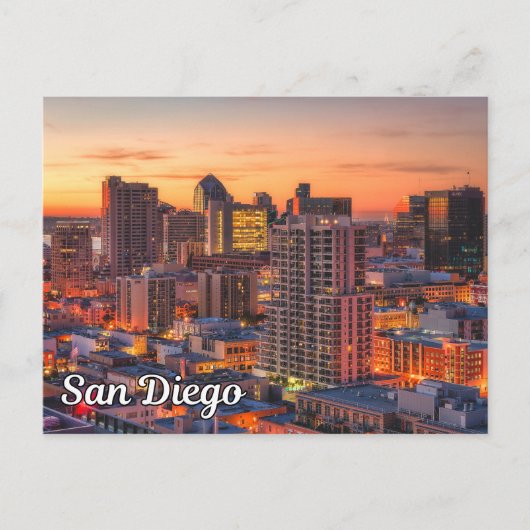 San Diego, Californië, Verenigde Staten Briefkaart (Voorkant)