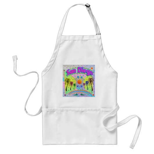 San Diego Calm Desire Apron Standaard Schort (Voorkant)