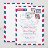 San Diego Cancun Airmail | BRUILOFT Kaart (Voorkant / Achterkant)