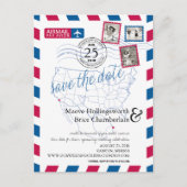 San Diego Cancun Airmail sparen de Datum Aankondigingskaart (Voorkant)