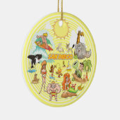 San Diego Cartoon Ceramic Ornament (Rechts)