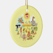 San Diego Cartoon Keramisch Ornament (Rechts)