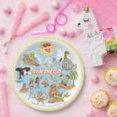 San Diego Cartoon Papieren Bordje (Feest)