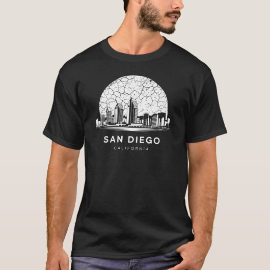 San Diego City California T-shirt (Voorkant)