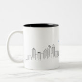 San Diego City Skyline Blijf Classy Coffee Mok (Links)