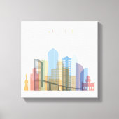 San Diego City Skyline Canvas Afdruk (Voorkant)