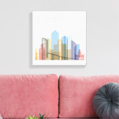 San Diego City Skyline Canvas Afdruk (Insitu (Woonkamer))