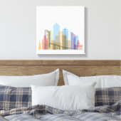San Diego City Skyline Canvas Afdruk (Insitu (Slaapkamer))